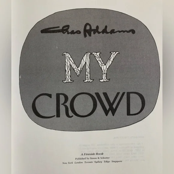 VTG My Crowd By Charles Addams The Original Addams Family Picture Book - Picture 2 of 8